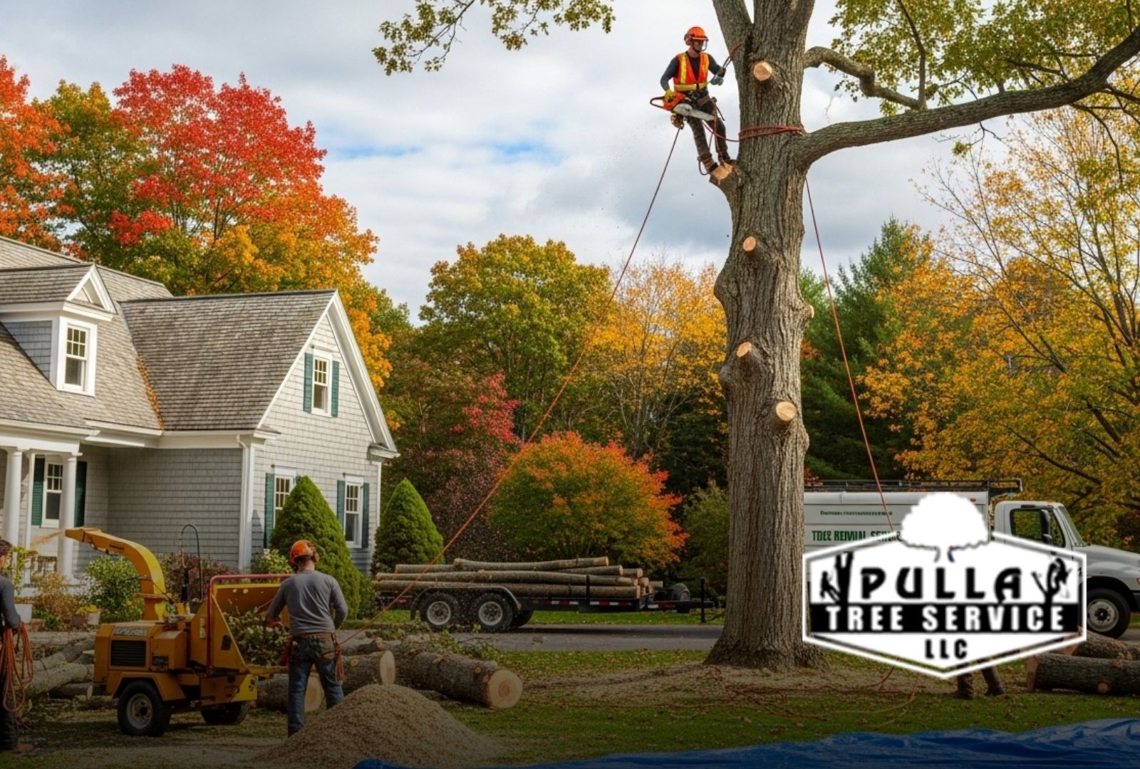 spring tree removal considerations in CT near a home yard