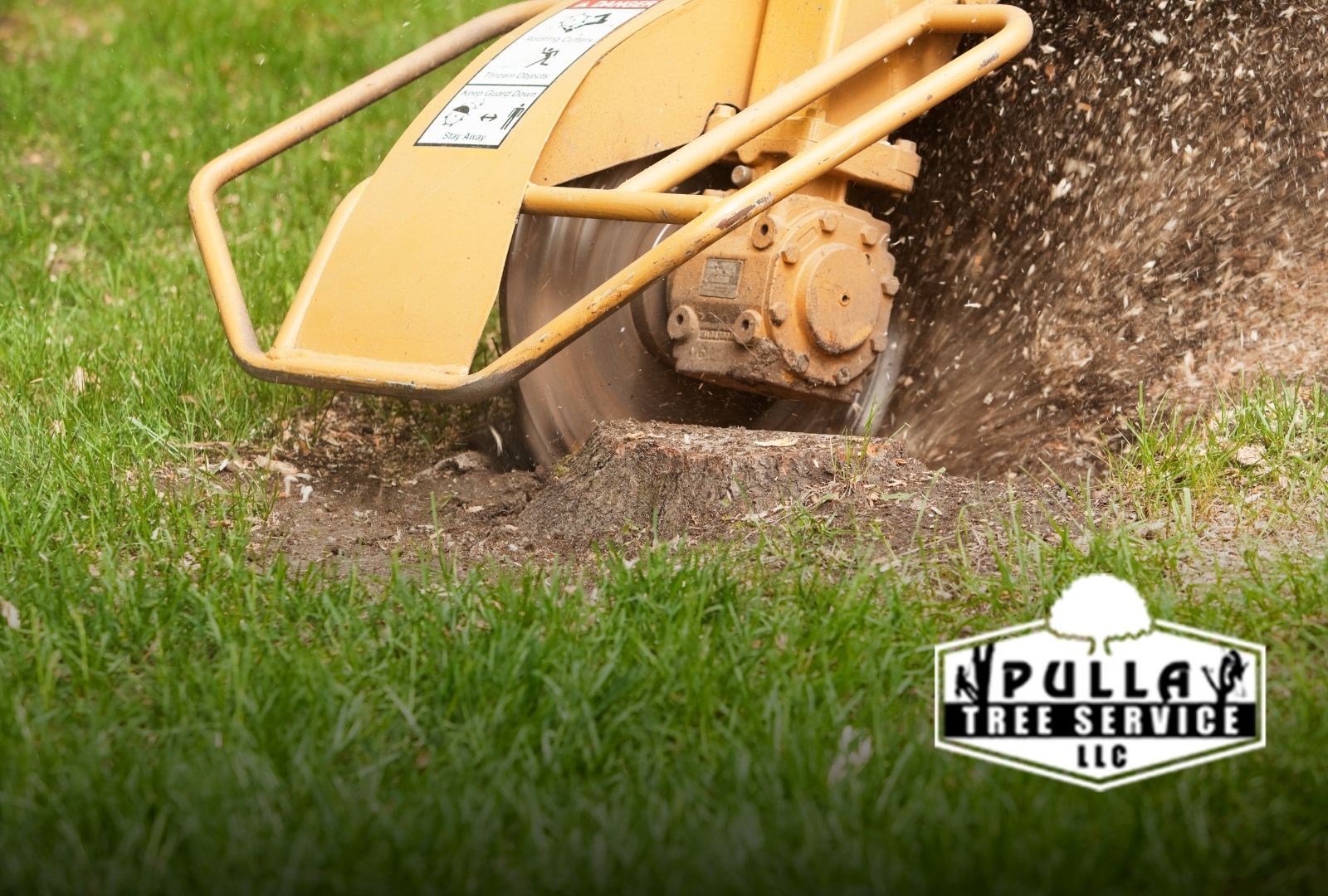 Stump grinding for new lawn installation before soil leveling